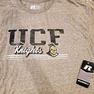 Russell Athletic UCF Knights T Shirt Mens 2XL Gray Short‎ Sleeve NCAA College